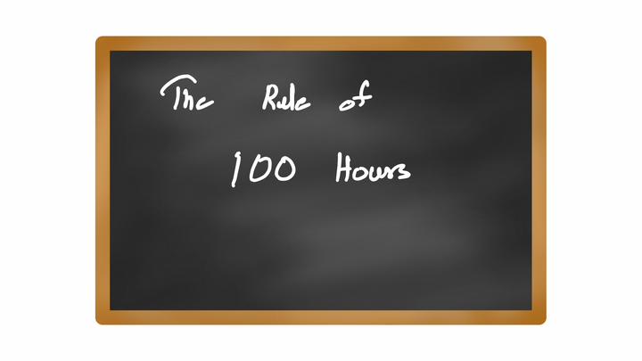 The Rule of 100 Hours⏰ is the 1 Secret To getting ahead of 95%of the People