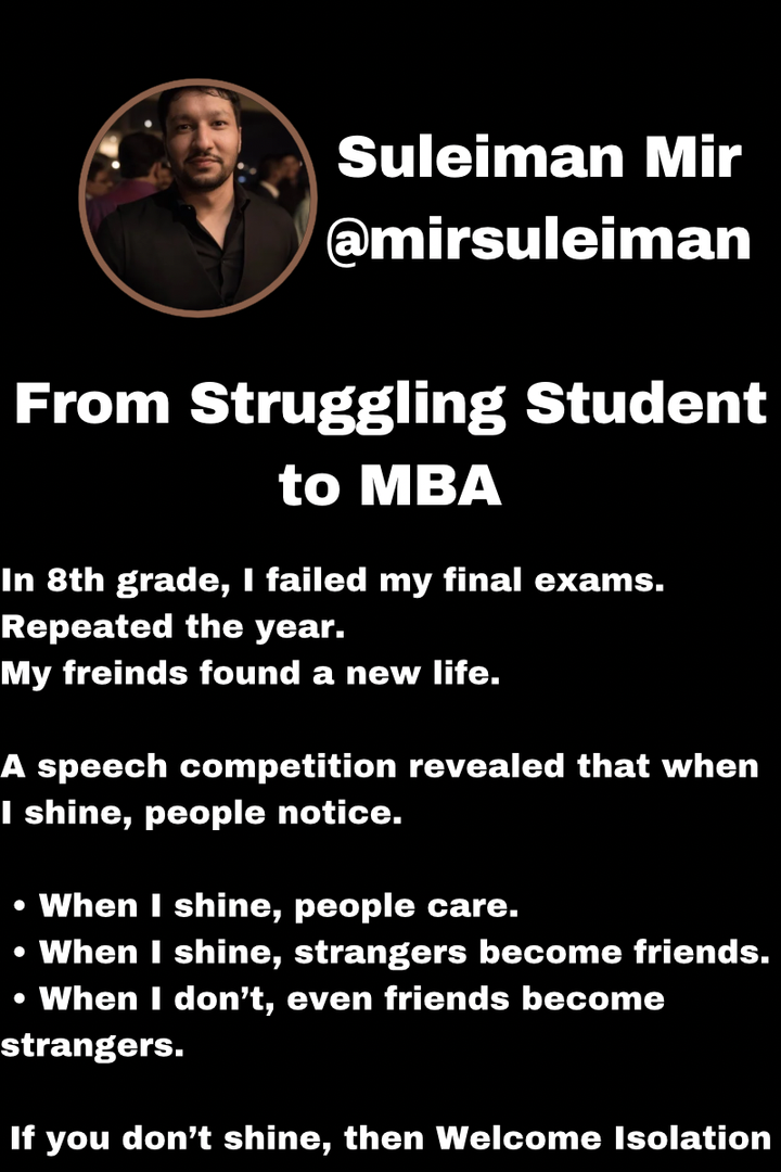 From A Struggling Student to An MBA